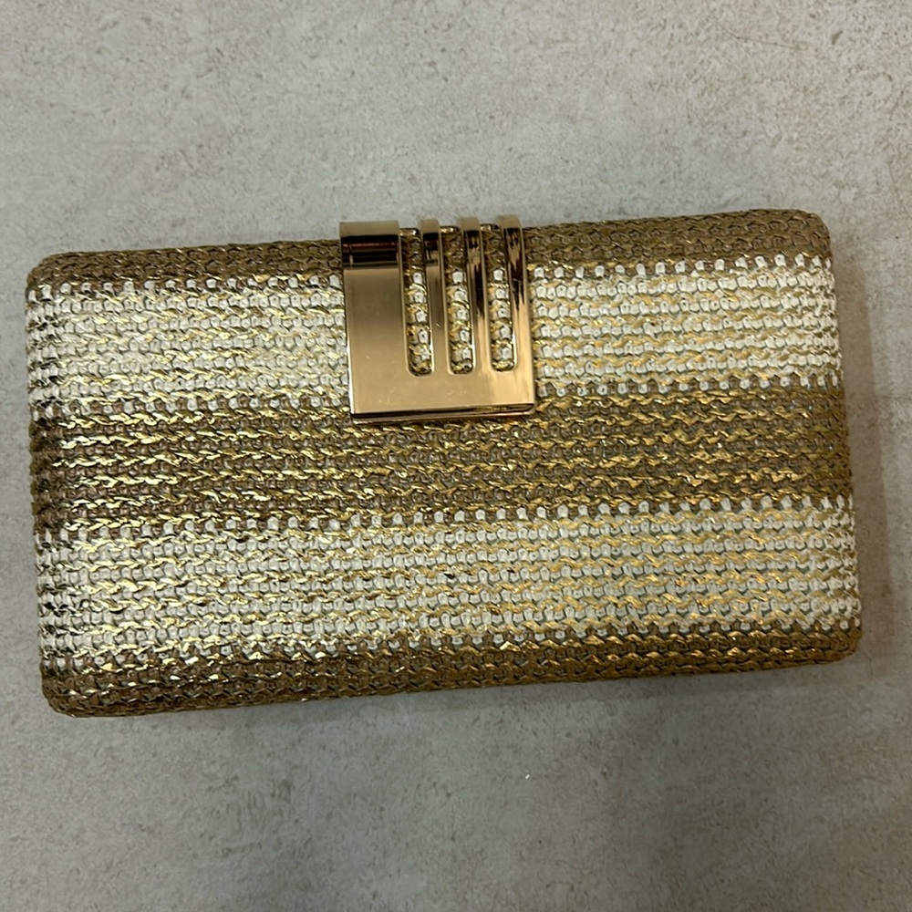 Gold Clutch / Crossbody Handbag